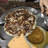 Onion Roast/Uthappam - one of the vegan options at Sri Krishna in Kochi