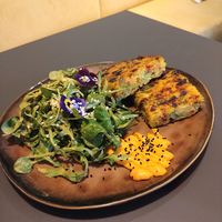Vegan Quiche at Schadzi Cafe in Linz