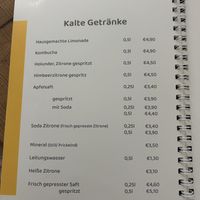 menu april 2026  at Schadzi Cafe in Linz