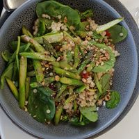 Veganised couscous salad at Frederick's Cafe in Albany