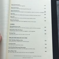 Vegan menu pg4 at Paresa Resort in Phuket