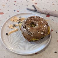 Breakfast bagel 🤤 at Hunter Gatherer in Portsmouth