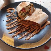 Mexican breakfast wrap at Hunter Gatherer in Portsmouth