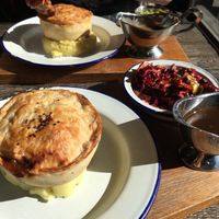 The vegan ‘kevin’ pie  at Pieminister @ Long Row Social in Nottingham