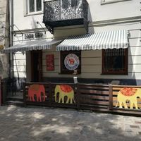 Slon Bar entrance at Slon Bar in Lviv