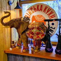 interior at Slon Bar in Lviv