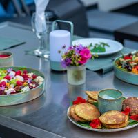 vegetarian buffet at B&B Kuca Bajlo in Zadar