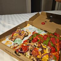 Nice spot to eat some good pizza. Limited vegan options available but I'd recommend it if you're nearby 😊 at Latin Pizza in Bucharest