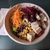 Poke bowl with Tofu at Poke Bros in Columbus