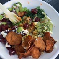 Poke bowl already took a few bites 😍 at SpudBar in South Melbourne