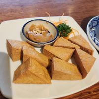 Deep fried tofu with satay sauce at Arani Thai Restaurant in Geelong