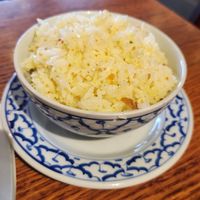 Garlic rice at Arani Thai Restaurant in Geelong