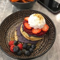 Vegan crumpets at The Backyard in Geelong