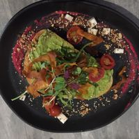 Avo smash at The Backyard in Geelong