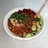moroccan chickpea & kale bowl at SpudBar in Ringwood