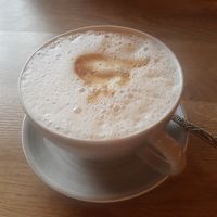 Milchkaffe at Vrohstoff in Wurzburg