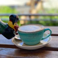 Amazing coconut cappuccino  at Vrohstoff in Wurzburg