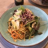 Noodles- mix of veg noodles in a pesto at Vrohstoff in Wurzburg