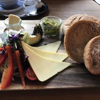 Breakfast platter - all vegan  at Vrohstoff in Wurzburg