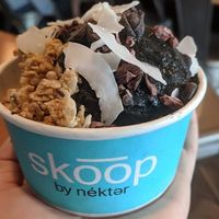 Charcoal Vanilla Skoop   at Nekter Juice Bar in Stockton