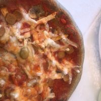 Vegan pizza primavera at Bullizza in Ljubljana