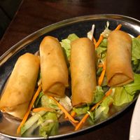 Veg Spring Rolls at Gingko House 銀杏館 in Kowloon
