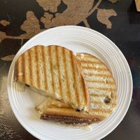 Vegan cheese and mushroom toastie  at Be The Change - Bake a Difference in Worcester