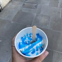 Vegan soft serve with bubble gum ice cream!   at Be The Change - Bake a Difference in Worcester