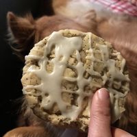 Lemon drizzle cookie - such nice lemon flavor and perfect softness like you imagine a cookie   at Be The Change - Bake a Difference in Worcester