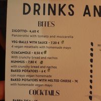 Menu 2025 at Ziga in Verona