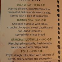 Menu 2025 at Ziga in Verona