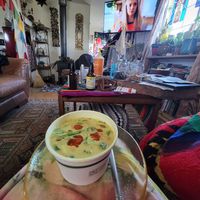 Amazing curry even to-go. Delicioussssss at Japhy's Soup and Noodles in Arcata