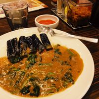 Eggplant tomato spinach curry at CoCo Ichibanya in Osaka