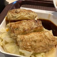Yuba rolls filled with veggies so hearty  at Loving Hut - Amoy Plaza in Kowloon