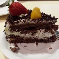 Delicious vegan black forest cheesecake at Loving Hut - Amoy Plaza in Kowloon