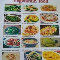 vegetarian menue at Beachside Tacos in Kep