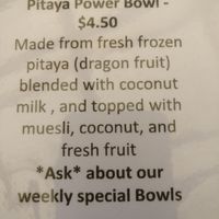Other bowls also available at Hefalump Cafe in Mondulkiri