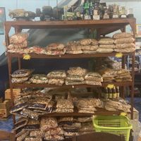 Fake meat mountain   at Ran Jay Jay Noi in Phrae