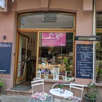 view from the street at Roseli Cafe Bar in Frankfurt