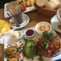 Vegan breakfast  at Roseli Cafe Bar in Frankfurt
