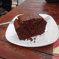 Bizcocho vegano de chocolate at Maiatza in San Sebastian