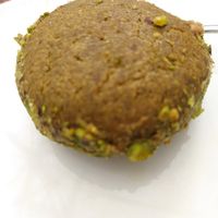 Pistachio dessert at Maiatza in San Sebastian