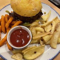 Burger vegana  at Maiatza in San Sebastian