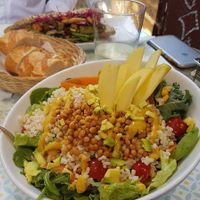 Brown rice and lentil salad at Maiatza in San Sebastian