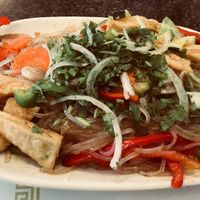 Vegetarian glass noodles with tofu & veggies at Chopstix Vietnamese Restaurant in Monterey