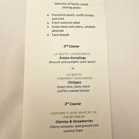 Fabulous menu...food was amazing!!!! at Generous Earth Vegan Tours in Camps Bay