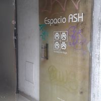 The entrance is easy to miss! at Espacio ASH in Montevideo