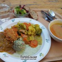 Vegan lunch at Govindas in Lund. at Govinda's in Lund