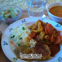 Vegan lunch at Govindas in Lund. at Govinda's in Lund