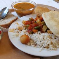 Tagesmenü at Govinda's in Lund